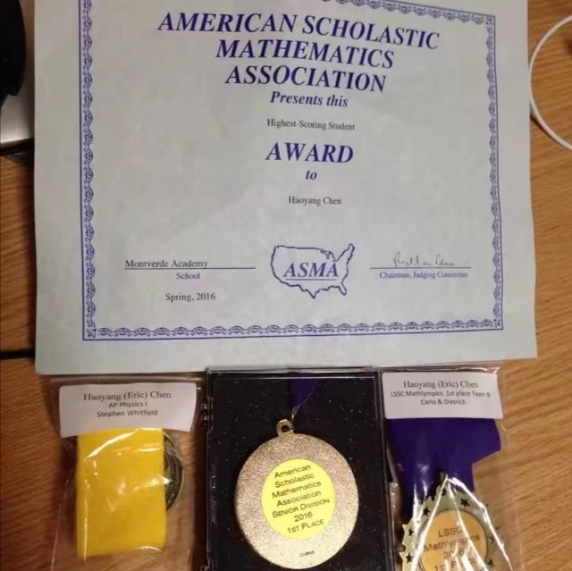 awards in competition